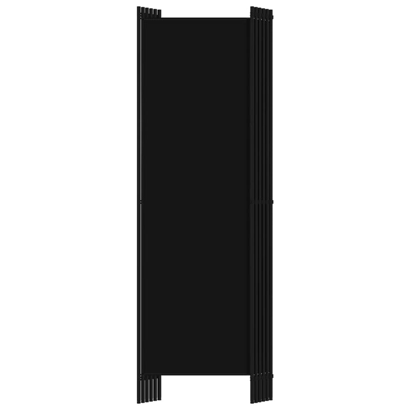 vidaXL fekete 6 paneles paraván 300 x 180 cm