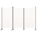 vidaXL fehér 3 paneles szövetparaván 260x180 cm