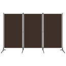 vidaXL barna 3 paneles paraván 260 x 180 cm