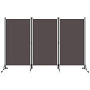 vidaXL antracitszürke 3 paneles paraván 260 x 180 cm