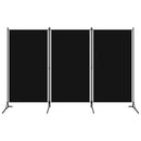 vidaXL fekete 3 paneles paraván 260 x 180 cm