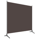 vidaXL barna 1 paneles szövet paraván 175 x 180 cm
