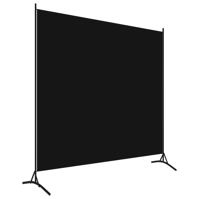 vidaXL fekete 1 paneles szövet paraván 175 x 180 cm