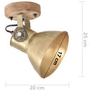 vidaXL 2 db sárgaréz színű ipari fali-/mennyezeti lámpa 20 x 25 cm E27
