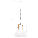vidaXL kerek fehér ipari függőlámpa 25 W 40 cm E27