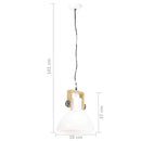 vidaXL kerek fehér ipari függőlámpa 25 W 30 cm E27