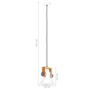 vidaXL kerek fehér ipari függőlámpa 25 W 19 cm E27