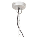 vidaXL kerek ezüstszínű ipari függőlámpa 25 W 41 cm E27