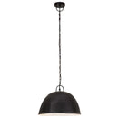 vidaXL kerek fekete ipari vintage függőlámpa 25 W 41 cm E27