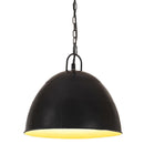 vidaXL kerek fekete ipari vintage függőlámpa 25 W 31 cm E27