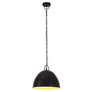 vidaXL kerek fekete ipari vintage függőlámpa 25 W 31 cm E27