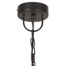 vidaXL kerek fekete ipari vintage függőlámpa 25 W 31 cm E27