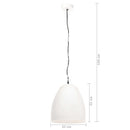 vidaXL kerek fehér ipari függőlámpa 25 W 42 cm E27