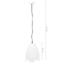 vidaXL kerek fehér ipari függőlámpa 25 W 32 cm E27