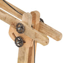 vidaXL fehér tömör mangófa állólámpa E27