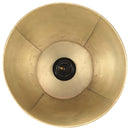 vidaXL sárgaréz tömör mangófa állólámpa E27