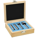 vidaXL 4 db acél faeszterga-központ MT2