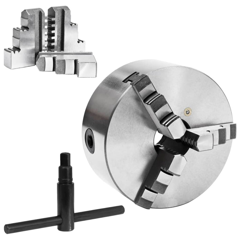 vidaXL 3 szorítópofás önközpontosító acél esztergatokmány 160 mm