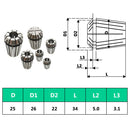 vidaXL 15 darabos ER25 befogógyűrűszett esztergához