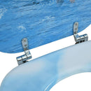 vidaXL pingvinmintás MDF WC-ülőke fedéllel