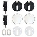 vidaXL kék vízcseppmintás MDF WC-ülőke lassan csukódó fedéllel