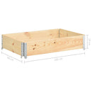 vidaXL tömör fenyőfa magaságy 50 x 100 cm