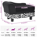 vidaXL plüss kutyakanapé 57 x 34 x 36 cm