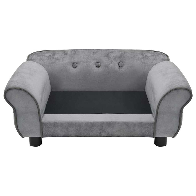 vidaXL szürke plüss kutyakanapé 72 x 45 x 30 cm