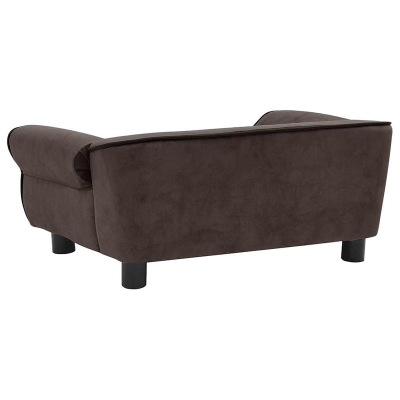 vidaXL barna plüss kutyakanapé 72 x 45 x 30 cm
