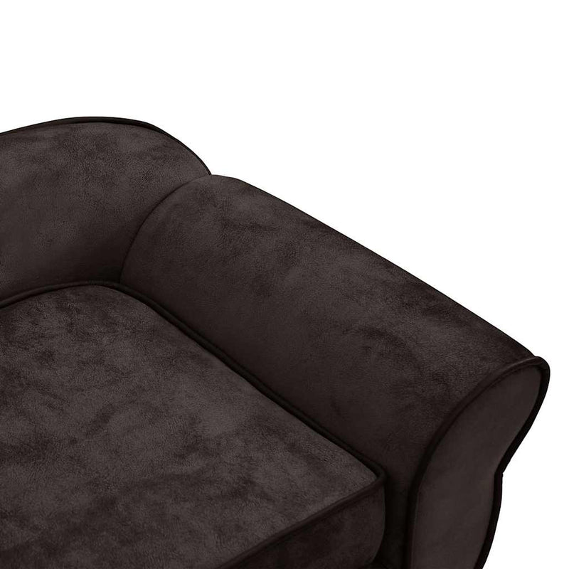 vidaXL barna plüss kutyakanapé 72 x 45 x 30 cm