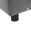 vidaXL szürke plüss és műbőr kutyakanapé 81 x 43 x 31 cm