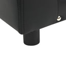 vidaXL fekete plüss és műbőr kutyakanapé 81 x 43 x 31 cm