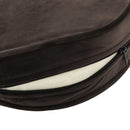 vidaXL barna plüss és műbőr kutyakanapé 48 x 48 x 32 cm