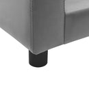 vidaXL szürke plüss és műbőr kutyakanapé 69 x 43 x 30 cm