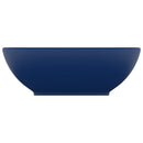 vidaXL ovális matt sötétkék kerámia luxus mosdókagyló 40 x 33 cm