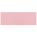 vidaXL négyszög alakú matt rózsaszín kerámia mosdókagyló túlfolyóval 41 x 41 cm