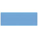 vidaXL négyszög alakú matt világoskék kerámia mosdókagyló túlfolyóval 41 x 41 cm