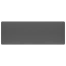 vidaXL négyszög alakú matt sötétszürke kerámia mosdókagyló túlfolyóval 41 x 41 cm