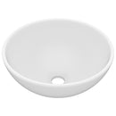 vidaXL kerek matt fehér kerámia luxus mosdókagyló 32,5 x 14 cm