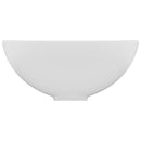 vidaXL kerek matt fehér kerámia luxus mosdókagyló 32,5 x 14 cm