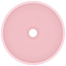 vidaXL kerek matt rózsaszín kerámia luxus mosdókagyló 32,5 x 14 cm