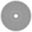 vidaXL kerek matt világosszürke kerámia luxus mosdókagyló 32,5 x 14 cm