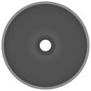 vidaXL kerek matt sötétszürke kerámia luxus mosdókagyló 32,5 x 14 cm