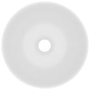 vidaXL kerek matt fehér kerámia mosdókagyló