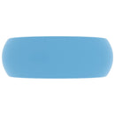 vidaXL kerek matt világoskék kerámia luxus mosdókagyló 40 x 15 cm