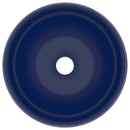 vidaXL kerek matt sötétkék kerámia luxus mosdókagyló 40 x 15 cm