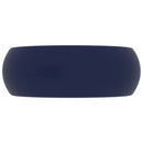 vidaXL kerek matt sötétkék kerámia luxus mosdókagyló 40 x 15 cm