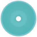 vidaXL kerek matt világoszöld kerámia luxus mosdókagyló 40 x 15 cm