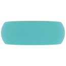 vidaXL kerek matt világoszöld kerámia luxus mosdókagyló 40 x 15 cm