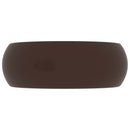 vidaXL kerek matt sötétbarna kerámia luxus mosdókagyló 40 x 15 cm
